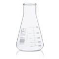 Globe Scientific Flask, Erlenmeyer, Globe Glass, 500mL, Wide Mouth, Dual Graduations, ASTM E1404, 6/Box 8410500